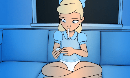 Betty Sneaking Cigarettes A Girl Starts Smoking – Smoking Fetish Cartoon